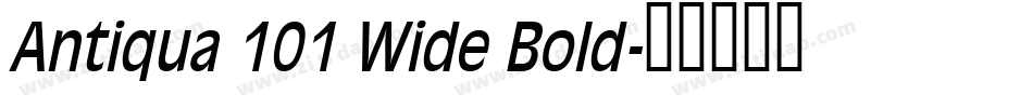 Antiqua 101 Wide Bold字体转换